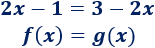 Interpretación geométrica de las ecuaciones. Una ecuación puede verse como una igualdad entre dos funciones y la solución son los puntos de corte de las gráficas de dichas funciones. Podemos deducir el número de soluciones. Con ejemplos, gráficas y problemas resueltos. Geometría plana. Secundaria. ESO. Matemáticas.