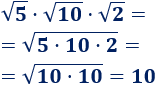 Explicamos la propiedad del producto de raíces cuadradas, la del cuadrado de una raíz cuadrada y la de la raíz cuadrada de un cuadrado. También, resolvemos algunos problemas relacionados. Secundaria. ESO. Matemáticas.