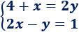 6 sistemas de ecuaciones resueltos por los métodos de sustitución, igualación y reducción