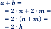 Definición de número impar, número par, número divisible, número múltiplo. Demostración de las propiedades básicas de los pares e impares (la suma de números pares es par, la suma de dos números impares es par, la suma de un par y un impar es impar y ningún número impar es divisible entre 2). Secundaria. ESO. Matemáticas.