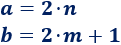 Definición de número impar, número par, número divisible, número múltiplo. Demostración de las propiedades básicas de los pares e impares (la suma de números pares es par, la suma de dos números impares es par, la suma de un par y un impar es impar y ningún número impar es divisible entre 2). Secundaria. ESO. Matemáticas.