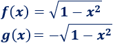 Una circunferencia del plano no puede ser la gráfica de una única función. Explicamos por qué y proporcionamos cómo obtener una circunferencia como la unión de las gráficas de dos funciones. Con ejemplos y representaciones. Secundaria. ESO. Geometría plana. Matemáticas.