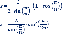 Calculadora de la apotema, sagita, circunradio, perímetro y área de un polígono regular de n lados de longitud L. También, definimos y calculamos la fórmula de la apotema y la sagita de forma intuitiva. Geometría plana. Matemáticas.