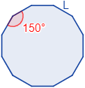 Calcular el área y el perímetro de un dodecágono regular. Definición de dodecágono regular y demostración de las fórmulas del área y del perímetro del mismo, escritas en función del lado, de la apotema y del radio del circuncírculo. Matemáticas. Geometría plana. Secundaria. Bachillerato. Calculadora online.