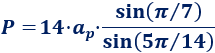 Calcular el área y el perímetro de un heptágono regular. Definición de heptágono regular y demostración de las fórmulas del área y del perímetro del mismo, escritas en función del lado, de la apotema y del radio del circuncírculo. Matemáticas. Geometría plana. Secundaria. Bachillerato. Calculadora online.