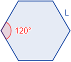 Calcular el área y el perímetro de un hexágono regular. Definición de hexágono regular y demostración de las fórmulas del área y del perímetro del mismo, escritas en función del lado, de la apotema y del radio del circuncírculo. Matemáticas. Geometría plana. Secundaria. Bachillerato. Calculadora online.