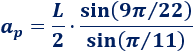 Calcular el área y el perímetro de un endecágono regular. Definición de endecágono regular y demostración de las fórmulas del área y del perímetro del mismo, escritas en función del lado, de la apotema y del radio del circuncírculo. Matemáticas. Geometría plana. Secundaria. Bachillerato. Calculadora online.