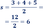 Proporcionamos dos fórmulas para calcular el área de un triángulo, con ejemplos y problemas resueltos. Perímetro y semiperímetro. Geometría plana. Matemáticas. Secundaria. ESO.