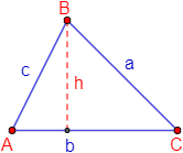 Proporcionamos dos fórmulas para calcular el área de un triángulo, con ejemplos y problemas resueltos. Perímetro y semiperímetro. Geometría plana. Matemáticas. Secundaria. ESO.