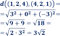 Explicamos cómo calcular la distancia entre dos puntos de la recta, del plano y del espacio reales Con ejemplos, representaciones y problemas resueltos. Matemáticas. ESO. Álgebra básica.