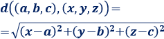 Explicamos cómo calcular la distancia entre dos puntos de la recta, del plano y del espacio reales Con ejemplos, representaciones y problemas resueltos. Matemáticas. ESO. Álgebra básica.