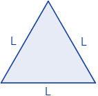 Calculadora del lado, perímetro, área, altura, apotema, circunradio, inradio y exradio de un triángulo equilátero. También, definimos triángulo equilátero y calculamos las fórmulas de todos los elementos citados. Calculadora online. Matemáticas. Geometría plana.