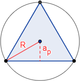 Triángulo equilátero: calculadora fórmulas