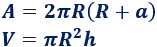 Calculadoras online para calcular el área y el volumen de un cilindro recto y oblicuo. Con fórmulas y problemas resueltos. ESO. Secundaria. Geometría. Matemáticas