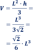 Calculadora del área y volumen del sólido de Johnson J₁. También, definimos la pirámide J₁, calculamos su altura en función del lado de la base y demostramos las fórmulas del área y volumen. Geometría. Secundaria. Bachillerato. Calculadora online.