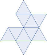 Calculadora del área y volumen del sólido de Johnson J₁₃ (bipirámide pentagonal con caras regulares e iguales). También, definimos el sólido J₁₃, calculamos su altura y demostramos las fórmulas del área y del volumen. Calculadora online. Matemáticas. Geometría.