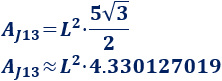 Calculadora del área y volumen del sólido de Johnson J₁₃ (bipirámide pentagonal con caras regulares e iguales). También, definimos el sólido J₁₃, calculamos su altura y demostramos las fórmulas del área y del volumen. Calculadora online. Matemáticas. Geometría.