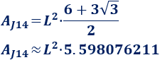 Calculadora del área y volumen del sólido de Johnson J₁₄ (bipirámide triangular elongada). También, definimos el sólido J₁₄, calculamos su altura y demostramos las fórmulas del área y del volumen. Calculadora online. Matemáticas. Geometría.