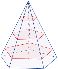 Calculadora del área y volumen de una pirámide pentagonal y del sólido de Johnson J₂. También, definimos pirámide pentagonal y pirámide J₂, calculamos la arista lateral y la altura de J₂ y demostramos las fórmulas del área y del volumen. Calculadora online. Matemáticas. Geometría.