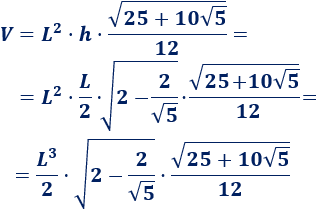 Calculadora del área y volumen de una pirámide pentagonal y del sólido de Johnson J₂. También, definimos pirámide pentagonal y pirámide J₂, calculamos la arista lateral y la altura de J₂ y demostramos las fórmulas del área y del volumen. Calculadora online. Matemáticas. Geometría.