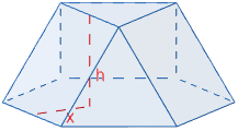 Calculadora del área y volumen del sólido de Johnson J₃ (o cúpula triangular). También, definimos el sólido J₃, calculamos su altura y demostramos las fórmulas del área y del volumen. Calculadora online. Matemáticas. Geometría.