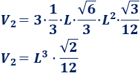 Calculadora del área y volumen del sólido de Johnson J₃ (o cúpula triangular). También, definimos el sólido J₃, calculamos su altura y demostramos las fórmulas del área y del volumen. Calculadora online. Matemáticas. Geometría.