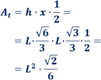 Calculadora del área y volumen del sólido de Johnson J₃ (o cúpula triangular). También, definimos el sólido J₃, calculamos su altura y demostramos las fórmulas del área y del volumen. Calculadora online. Matemáticas. Geometría.