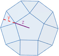 Calculadora del área y volumen del sólido de Johnson J₅ (o cúpula pentagonal). También, definimos el sólido J₅, calculamos su altura y demostramos las fórmulas del área y del volumen. Calculadora online. Matemáticas. Geometría.