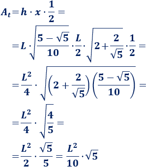 Calculadora del área y volumen del sólido de Johnson J₅ (o cúpula pentagonal). También, definimos el sólido J₅, calculamos su altura y demostramos las fórmulas del área y del volumen. Calculadora online. Matemáticas. Geometría.