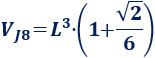 Calculadora del área y volumen del sólido de Johnson J₈ (pirámide cuadrada elongada o cubo aumentado). También, definimos el sólido J₈, calculamos su altura y demostramos las fórmulas del área y del volumen. Calculadora online. Matemáticas. Geometría.