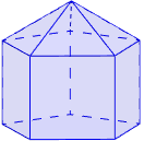 Calculadora del área y volumen del sólido de Johnson J₉ (pirámide pentagonal elongada). También, definimos el sólido J₉, calculamos su altura y demostramos las fórmulas del área y del volumen. Calculadora online. Matemáticas. Geometría.