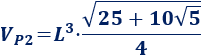 Calculadora del área y volumen del sólido de Johnson J₉ (pirámide pentagonal elongada). También, definimos el sólido J₉, calculamos su altura y demostramos las fórmulas del área y del volumen. Calculadora online. Matemáticas. Geometría.