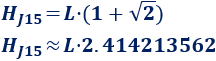 Calculadora del área y volumen del sólido de Johnson J₁₅ (bipirámide cuadrada elongada). También, definimos el sólido J₁₅, calculamos su altura y demostramos las fórmulas del área y del volumen. Calculadora online. Matemáticas. Geometría.