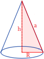Calcular el área y volumen de un cono recto con base circular a partir de distintos la altura, altura inclinada, radio y apertura. También, demostramos las fórmulas del área y del volumen y resolvemos algunos problemas de aplicación. Geometría.