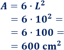 calculamos el área del cubo de arista 10 centímetros: A = 6·L² = 6·10² = 6·100 = 600 cm² Proporcionamos una calculadora online y las fórmulas de un cubo de arista L. Con ejemplos, representaciones y problemas resueltos. Geometría tridimensional. Geometría 3D. Secundaria. ESO. Matemáticas.