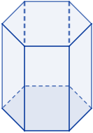 Área y volumen del prisma hexagonal regular