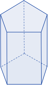 Calculadoras en línea del área y el volumen de un prisma pentagonal regular (recto y con bases regulares) a partir de su lado y altura o de su altura y apotema. Demostración de las fórmulas del área y del volumen. Matemáticas. Geometría. Sólidos geométricos.