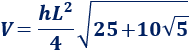 Calculadoras en línea del área y el volumen de un prisma pentagonal regular (recto y con bases regulares) a partir de su lado y altura o de su altura y apotema. Demostración de las fórmulas del área y del volumen. Matemáticas. Geometría. Sólidos geométricos.