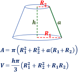 átomo Alentar Matemático Calculadora del área y volumen del tronco de cono circular recto