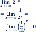 Explicamos cómo calcular límites de funciones exponenciales según el valor de la base. Con ejemplos y problemas resueltos. Matemáticas. Cálculo diferencial.