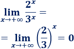 Explicamos cómo calcular límites de funciones exponenciales según el valor de la base. Con ejemplos y problemas resueltos. Matemáticas. Cálculo diferencial.