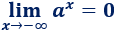 Explicamos cómo calcular límites de funciones exponenciales según el valor de la base. Con ejemplos y problemas resueltos. Matemáticas. Cálculo diferencial.