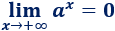 Explicamos cómo calcular límites de funciones exponenciales según el valor de la base. Con ejemplos y problemas resueltos. Matemáticas. Cálculo diferencial.