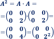 Calculamos potencias enésimas de matrices que siguen un patrón. Bachillerato. Universidad. Matemáticas.