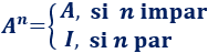 Calculamos potencias enésimas de matrices que siguen un patrón. Bachillerato. Universidad. Matemáticas.