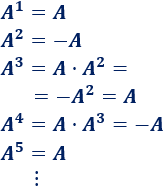 Calculamos potencias enésimas de matrices que siguen un patrón. Bachillerato. Universidad. Matemáticas.