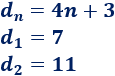 d(n) = 4n + 3, d(1) = 7, d(2) = 11 Recordamos el concepto de progresión aritmética (de primer orden); definimos progresión aritmética de segundo orden, proporcionamos la fórmula para sumar sus primeros términos y resolvemos algunos problemas. Matemáticas.