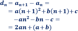 d(n) = 2an + (a+b) Recordamos el concepto de progresión aritmética (de primer orden); definimos progresión aritmética de segundo orden, proporcionamos la fórmula para sumar sus primeros términos y resolvemos algunos problemas. Matemáticas.